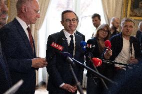 Bruno Retailleau gives a Press Conference - Paris