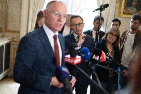 Bruno Retailleau gives a Press Conference - Paris