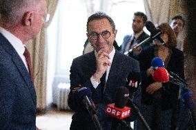 Bruno Retailleau gives a Press Conference - Paris