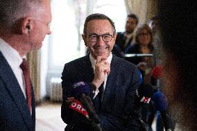 Bruno Retailleau gives a Press Conference - Paris
