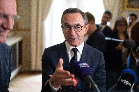 Bruno Retailleau gives a Press Conference - Paris