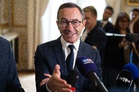 Bruno Retailleau gives a Press Conference - Paris