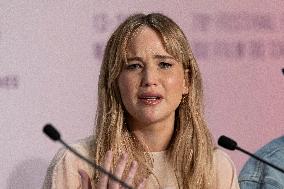 Cannes - Die My Love Press Conference