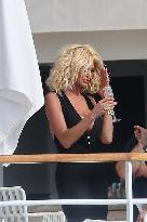 Cannes - Victoria Silvstedt During Photo Session At Eden Roc
