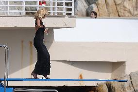 Cannes - Victoria Silvstedt During Photo Session At Eden Roc