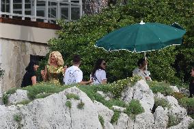 Cannes - Victoria Silvstedt During Photo Session At Eden Roc