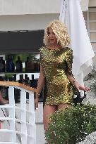 Cannes - Victoria Silvstedt During Photo Session At Eden Roc