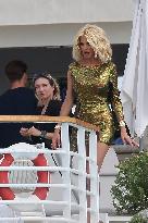 Cannes - Victoria Silvstedt During Photo Session At Eden Roc