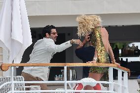 Cannes - Victoria Silvstedt During Photo Session At Eden Roc