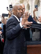 Cannes Cast of - Highest 2 Lowest -  leave Hotel Carlton Hotel to attend the screening MP