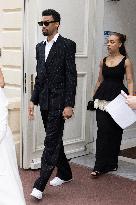 Cannes Cast of - Highest 2 Lowest -  leave Hotel Carlton Hotel to attend the screening MP