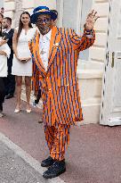 Cannes Cast of - Highest 2 Lowest -  leave Hotel Carlton Hotel to attend the screening MP