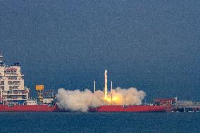 Y5 Carrier Rocket Launched Ceres-1 in Rizhao