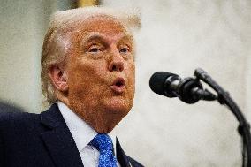Trump Hosts Families of Fallen Officers, Announces Russia-Ukraine Peace Talks