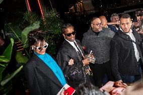 Cannes - Rihanna and Asap Rocky leaving A Party