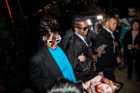 Cannes - Rihanna and Asap Rocky leaving A Party