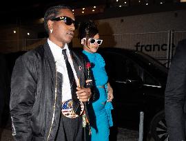 Cannes - ASAp Rocky And Rihanna Arrive At The Ray-Ban Party