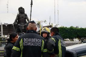 Book Fair Structure Callapsed Because Strong Wind - Mexico
