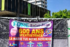 Demonstration of Angry Showmen - Strasbourg