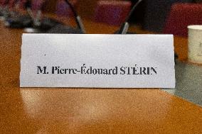 Hearing of Pierre-Edouard Sterin at the National Assembly - Paris