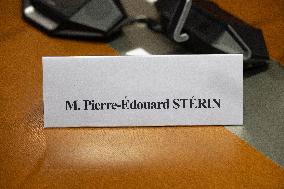 Hearing of Pierre-Edouard Sterin at the National Assembly - Paris