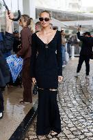 Cannes Romee Strijd is spotted at Hotel Martinez MP