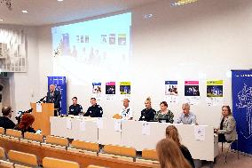 Police press conferece about the stabbing at the Vähäjärvi School