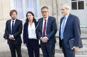 Members of Socialist Party At Matignon - Paris
