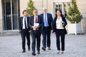 Members of Socialist Party At Matignon - Paris