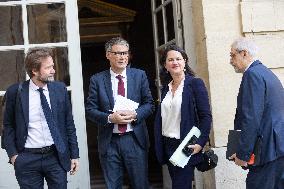 Members of Socialist Party At Matignon - Paris