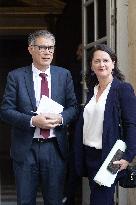 Members of Socialist Party At Matignon - Paris