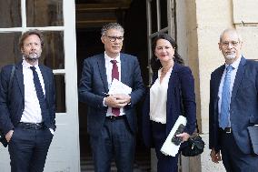 Members of Socialist Party At Matignon - Paris