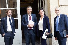 Members of Socialist Party At Matignon - Paris