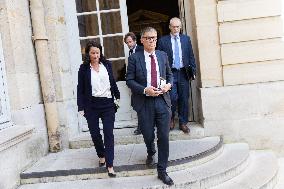 Members of Socialist Party At Matignon - Paris