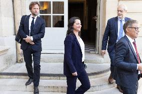 Members of Socialist Party At Matignon - Paris