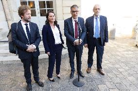 Members of Socialist Party At Matignon - Paris