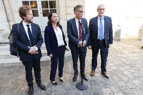 Members of Socialist Party At Matignon - Paris