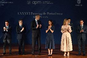 Spanish Royal Couple At Madrid Press Association Awards Ceremony - Spain