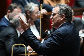 Questions to the government at the National Assembly in Paris FA