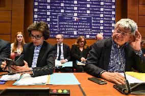 Hearing of French Culture Minister Rachida Dati before the finance committee in Paris - FA