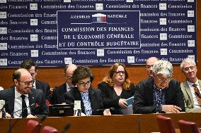 Hearing of French Culture Minister Rachida Dati before the finance committee in Paris - FA