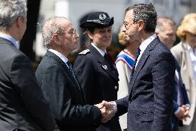 Ceremony in tribute to late policewoman Aurelie Fouquet - Villiers-sur-Marne