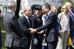 Ceremony in tribute to late policewoman Aurelie Fouquet - Villiers-sur-Marne