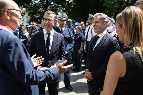 Ceremony in tribute to late policewoman Aurelie Fouquet - Villiers-sur-Marne