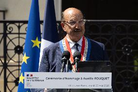 Ceremony in tribute to late policewoman Aurelie Fouquet - Villiers-sur-Marne