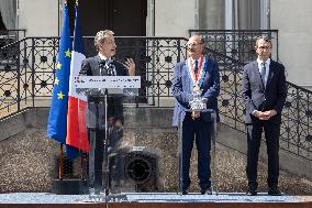 Ceremony in tribute to late policewoman Aurelie Fouquet - Villiers-sur-Marne