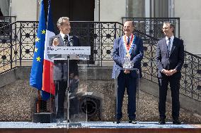 Ceremony in tribute to late policewoman Aurelie Fouquet - Villiers-sur-Marne