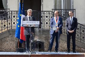 Ceremony in tribute to late policewoman Aurelie Fouquet - Villiers-sur-Marne