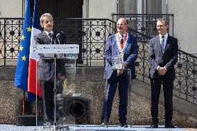 Ceremony in tribute to late policewoman Aurelie Fouquet - Villiers-sur-Marne