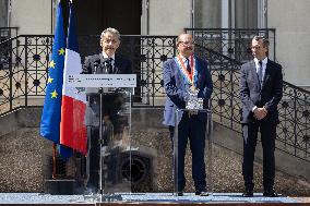 Ceremony in tribute to late policewoman Aurelie Fouquet - Villiers-sur-Marne